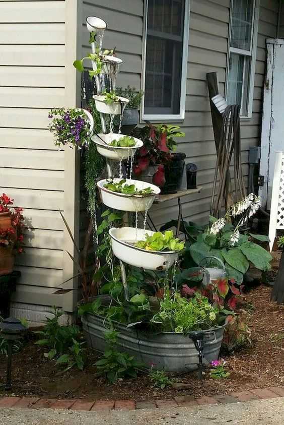 diy garden fountain landscaping ideas & projects with